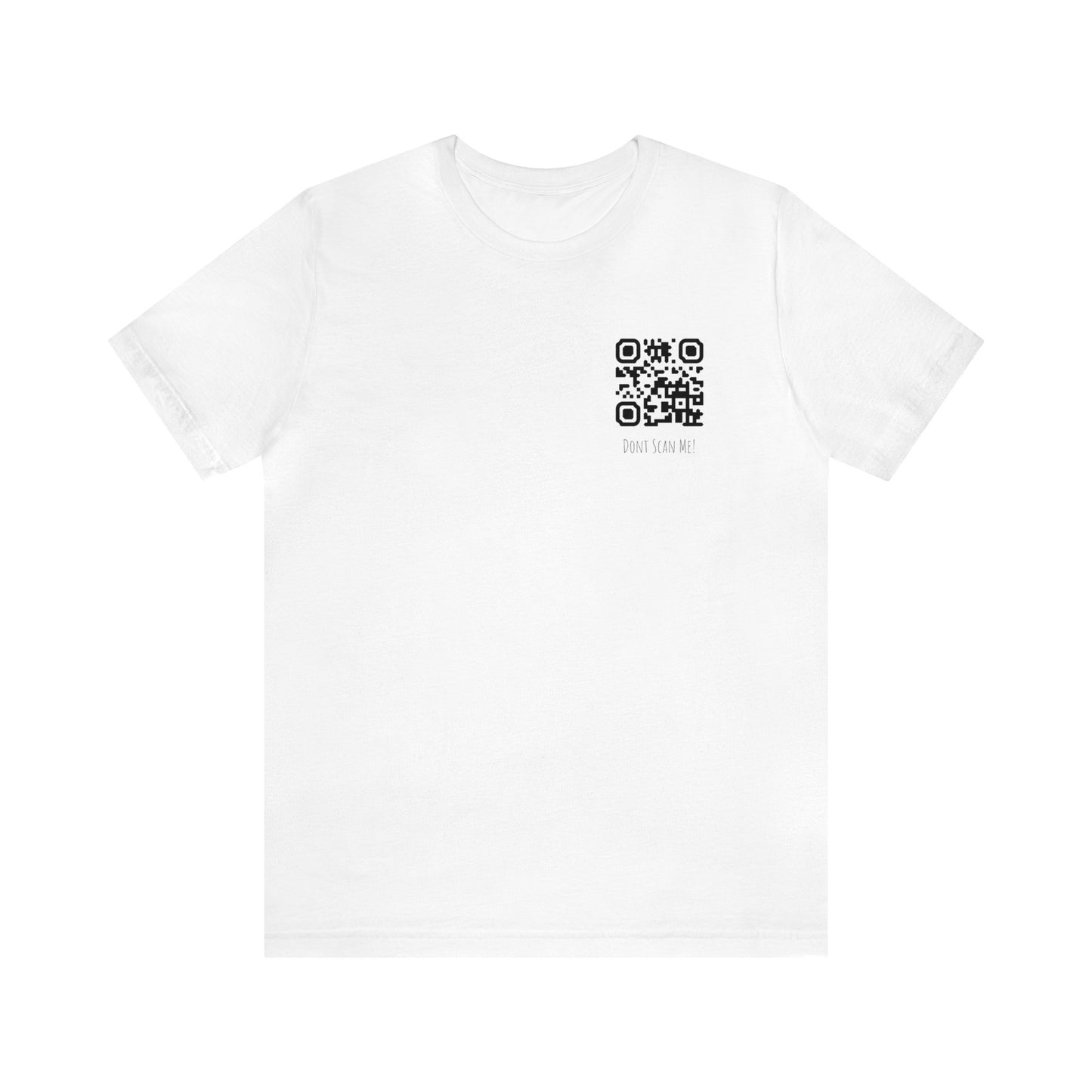 Anti Scan White Tee mit eigenem QR-Code