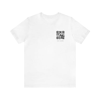 Anti Scan White Tee mit eigenem QR-Code