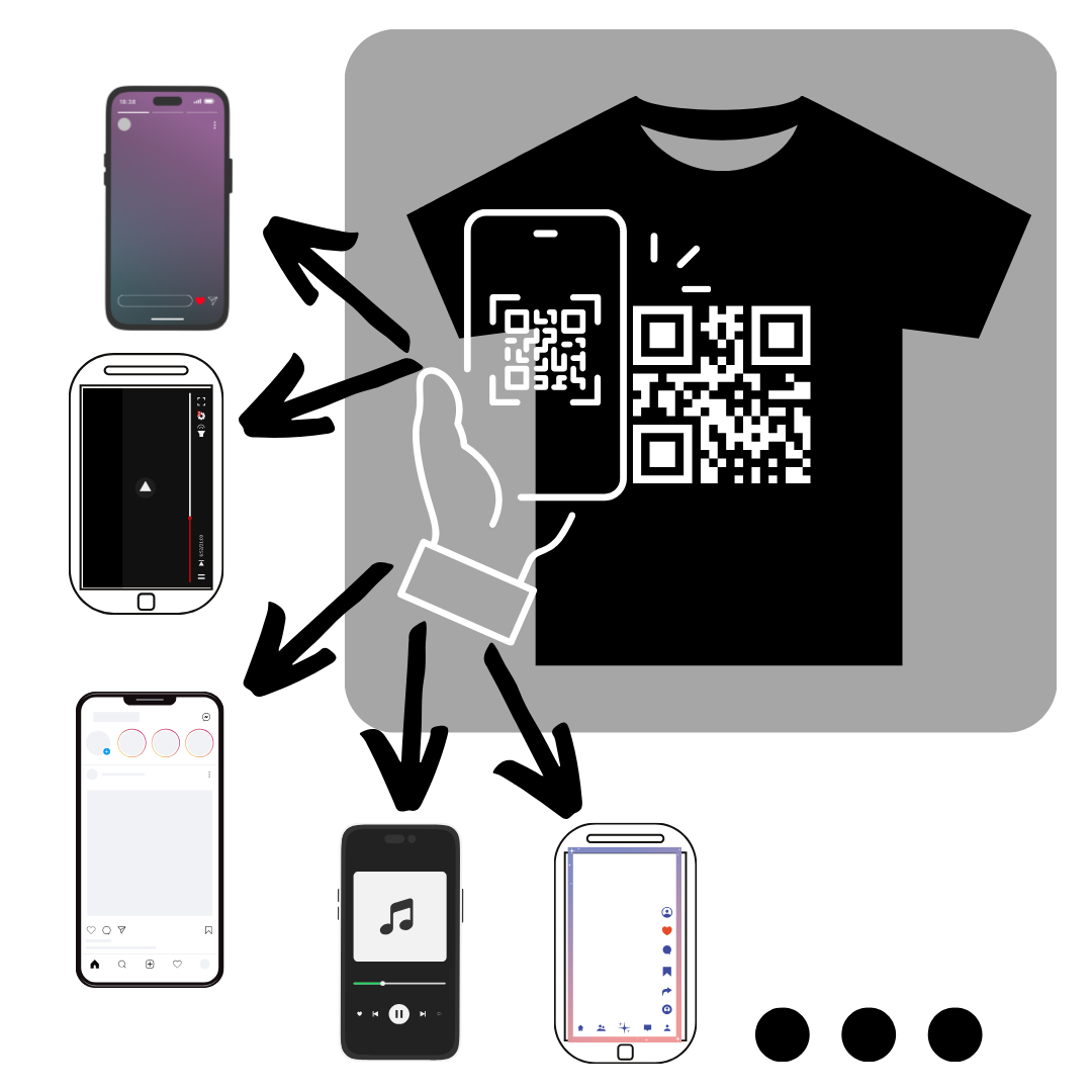 Party Tee mit eigenem QR-Code